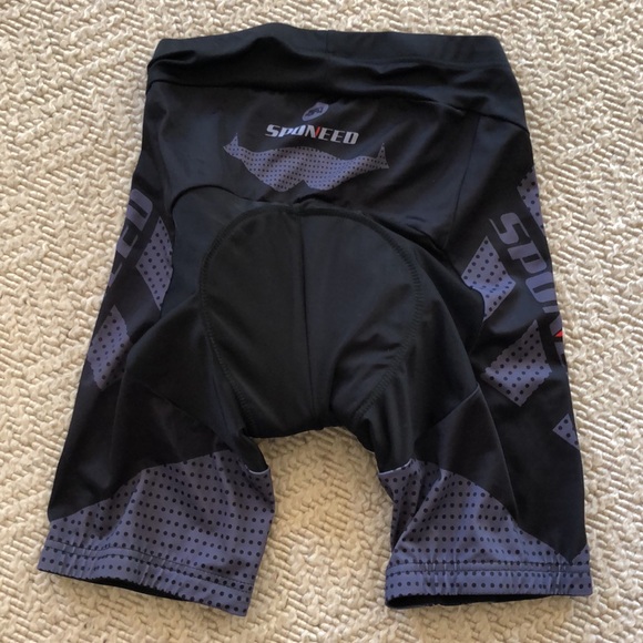 Sponeed Bicycle Shorts Thick Padded Seat Saddle Black Gray Cycling Large Men - Picture 6 of 14